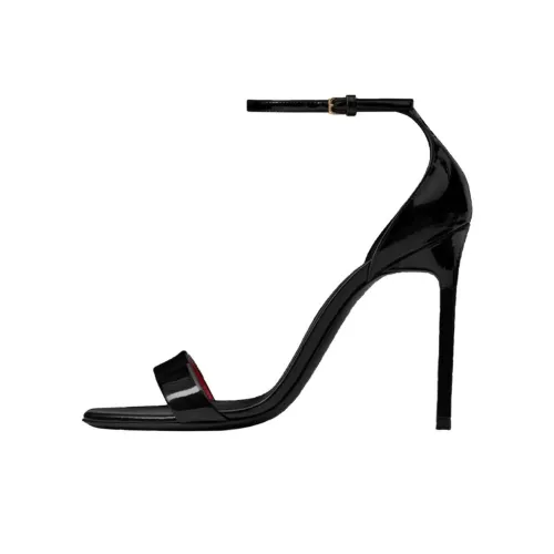 SAINT LAURENT Amber Узкий каблук Высокие каблуки 10,5 см Женские Черный
