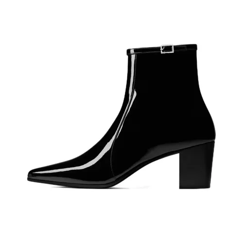 SAINT LAURENT Arsun Модные ботильоны Мужские Черные