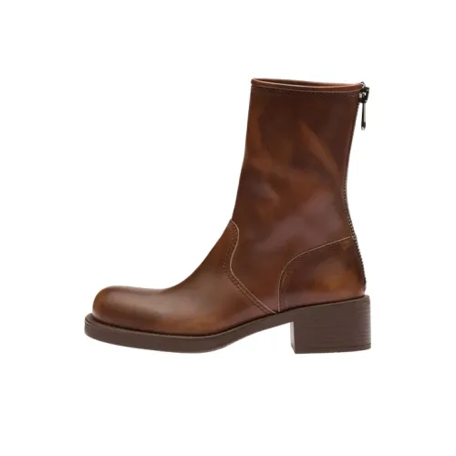 MIU MIU Ботильоны Женские Коричневый