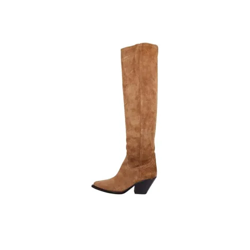 SONORA BOOTS Женские сапоги до колена коричневые