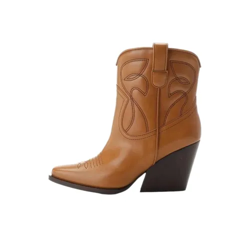 Stella McCartney Botines 8 см Женские Коричневый
