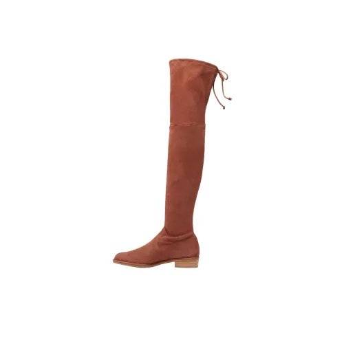 Stuart Weitzman SW Tieland Over The Knee Boots 5cm Женские Светло-красные