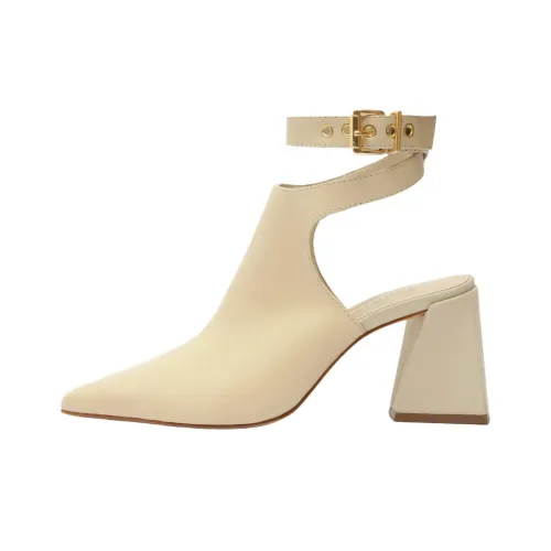 Schutz Kala Песочные часы Высокие каблуки 8 см Женские Бежевый