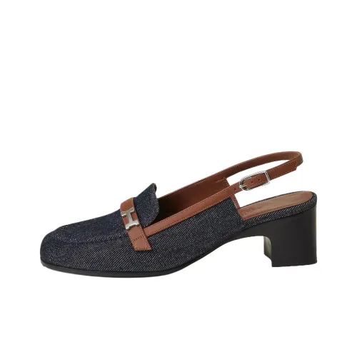 HERMES Высокие каблуки Синие Женские