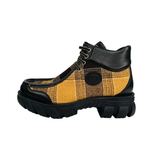 GUCCI Устойчивый к истиранию Короткий Аутдор Мужской Черный Желтый