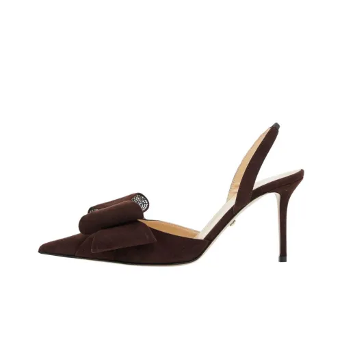 MACH MACH Le Cadeau Низкий каблук Высокий каблук 8,5 см Женский Коричневый