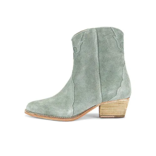 FREE PEOPLE Ботильоны 5 см Женские Светло-зеленые