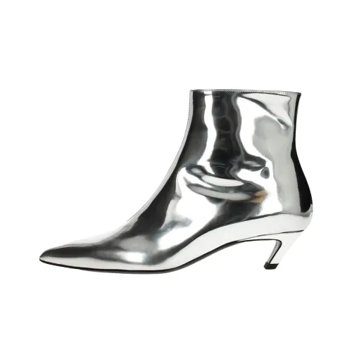 Ботильоны Balenciaga 4CM Женские Серебряные