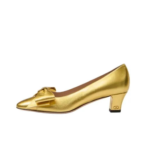 Valentino BOWOW Песочные часы Высокие каблуки 4,5 см Женские Желтые