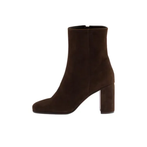 PRADA Ботильоны 8,5 см Женские Коричневые