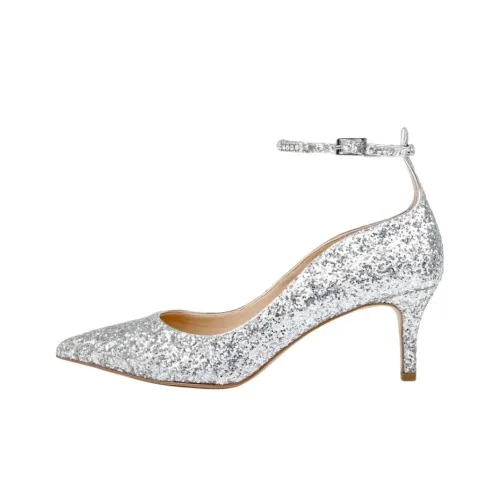 Badgley Mischka Jamila Узкий каблук Высокие каблуки 6 см Женские Серебряный