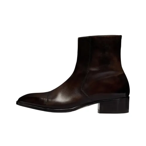 TOM FORD Hainaut ботильоны 3,7 см Мужской Темно-коричневый