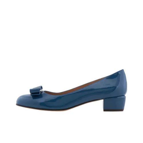 Ferragamo Vara Высокие каблуки Темно-синий Женские