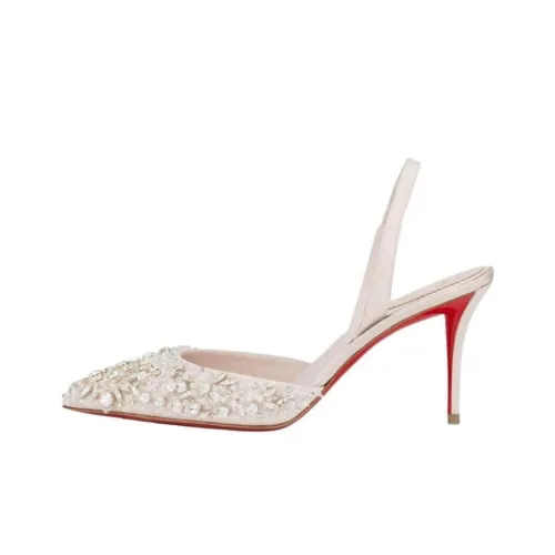 Christian Louboutin Высокие каблуки Бежевые Женские