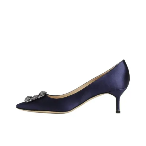 MANOLO BLAHNIK Высокие каблуки Синие Женские