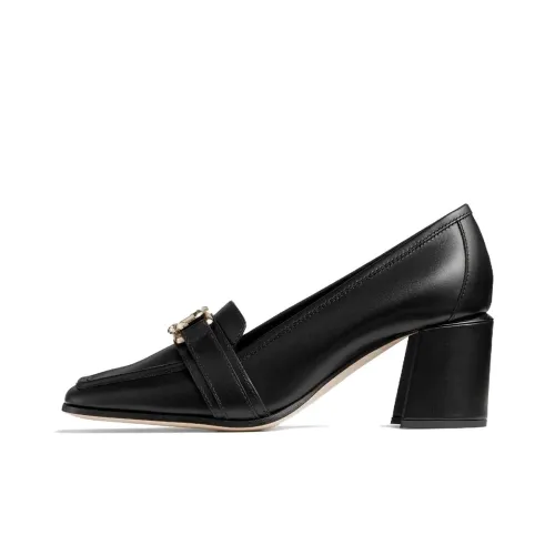 Jimmy Choo EVIN 65 Грубый каблук Высокие каблуки 6,5 см Женские Черный