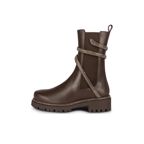 RENE CAOVILLA Челси Женские Коричневый