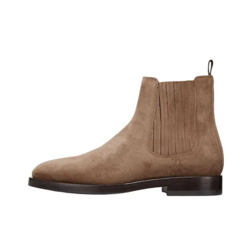 BRUNELLO CUCINELLI Короткий Челси Мужской Коричневый