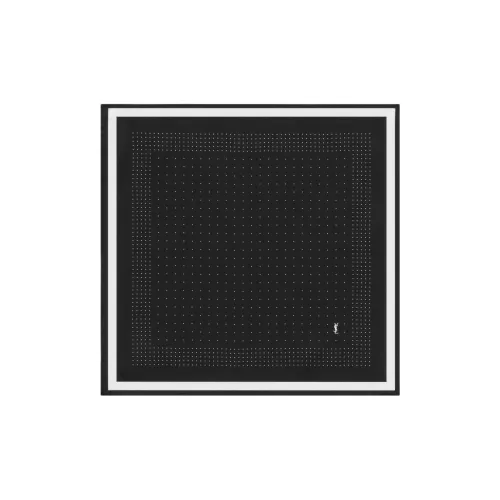 SAINT LAURENT Шарфы из шелка Тутовый Унисекс Черный Белый