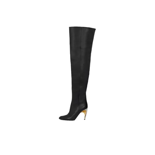 Alexander McQueen Over The Knee Boots 9,5cm Женские Черные