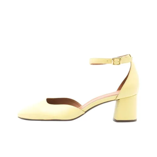 Sarah Chofakian FLORENCE Грубый каблук Высокие каблуки 4CM Женские Желтый