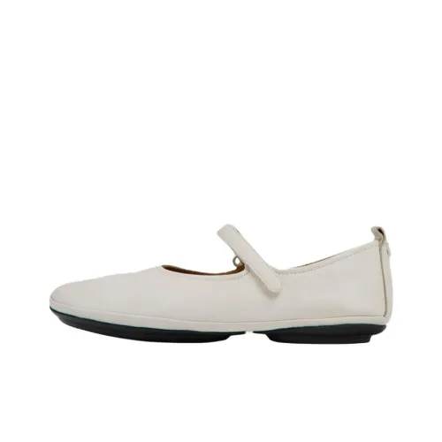 CAMPER Правая сторона Плоская подошва Туфли Мэри Джейн Женские Бежевый