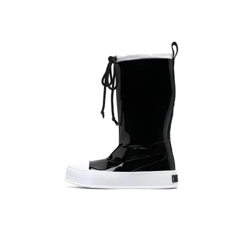 MOSCHINO Женские сапоги до колена черные