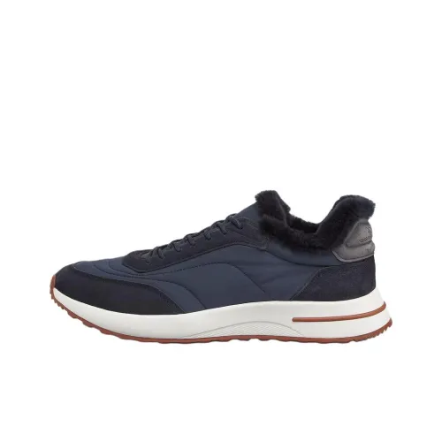 Loro Piana Week End Walk Low Топ Повседневная обувь Мужская Морской синий