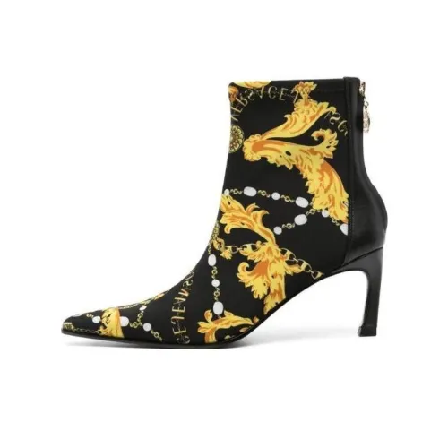 VERSACE JEANS Ботильоны Женские Черный Желтый