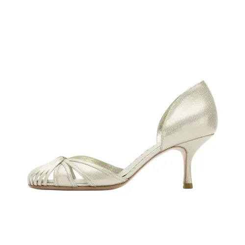 Sarah Chofakian D'Orsay Sarah Туфли на высоком каблуке 5,5 см Женские Светло-зеленые