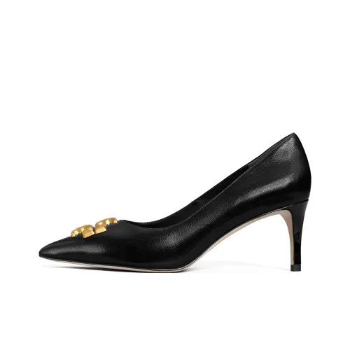 Tory Burch Eleanor Высокие каблуки Глубокий черный цвет Женские