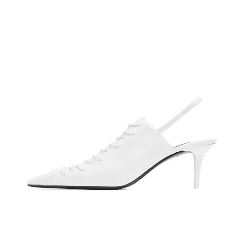 Jean Paul Gaultier x Jimmy Choo Узкий каблук Высокие каблуки 6 см Женские Белые