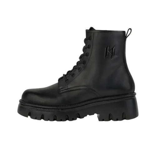 KARL LAGERFELD Короткий Martin Boot 6 см Мужской Черный