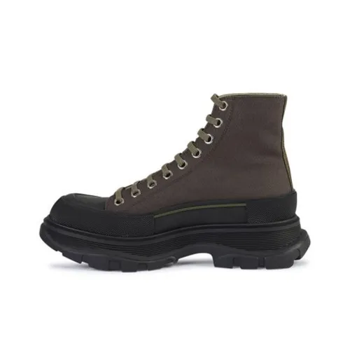 Alexander McQueen Tread Slick Короткий MID Голень Martin Boot Мужской Коричневый