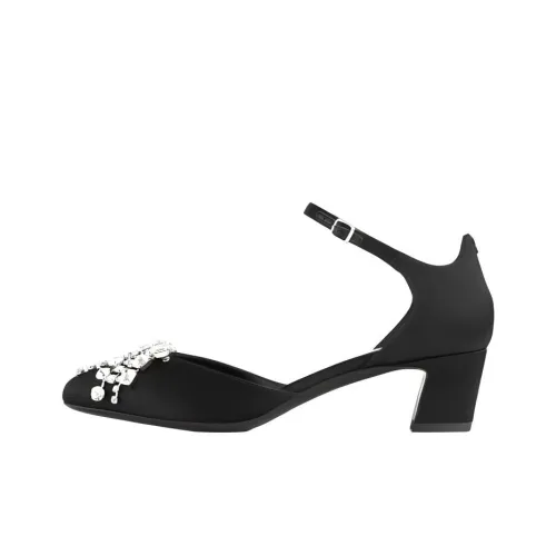 Jimmy Choo Verity Квадратный каблук Высокие каблуки 4,5 см Женские Черный