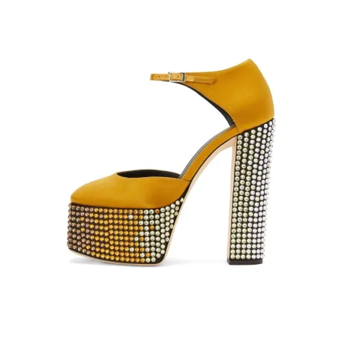 GIUSEPPE ZANOTTI Высокие каблуки Желтые Женские
