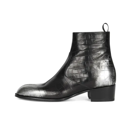 Giuseppe Zanotti GZ Ector Booties 4CM Мужской Черный