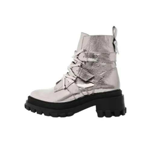 Schutz Jett ботильоны 6,5 см женские серебряные