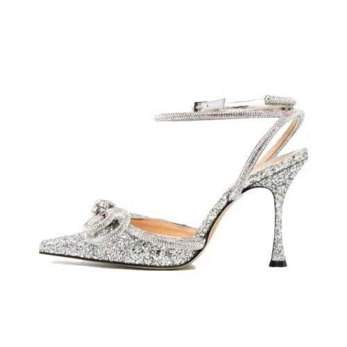 MACH MACH Узкий каблук Высокие каблуки Женские Серебряные
