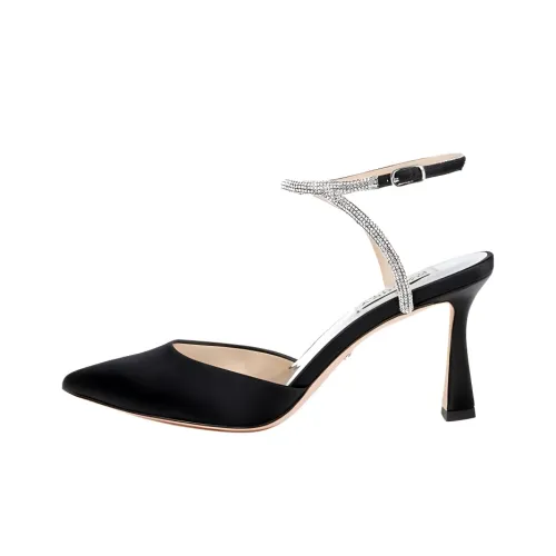 Badgley Mischka Kamilah Узкий каблук Высокие каблуки 8 см Женские Черный