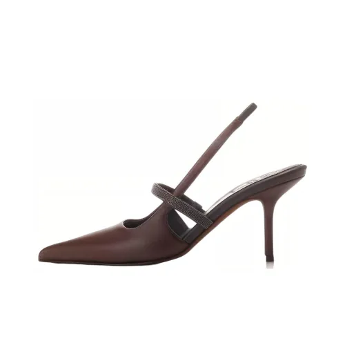 Brunello Cucinelli Высокие каблуки Умбра Женские