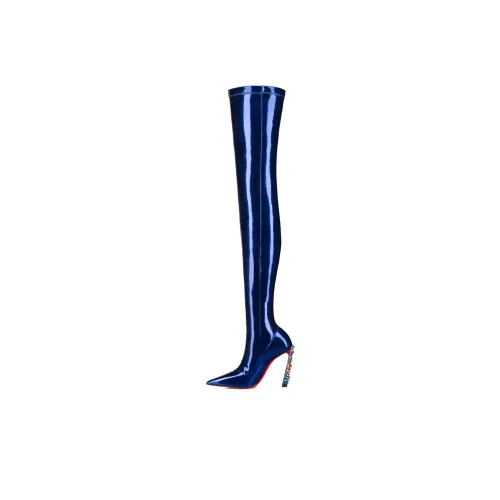 CL LUBOTING Over The Knee Boots 10 см Женские Blue