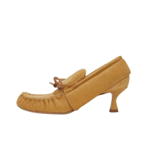 JW Anderson Высокие каблуки Горчичный цвет Женские
