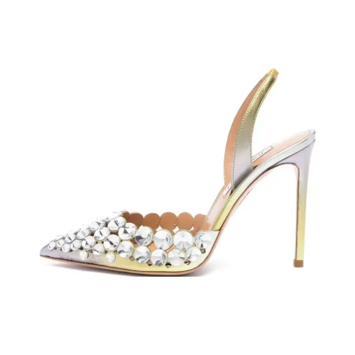 AQUAZZURA Высокие каблуки Золотой Женские
