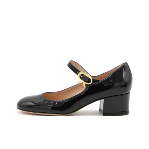 GIANVITO ROSSI Грубый каблук Высокие каблуки Женские Черный