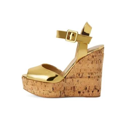 Giuseppe Zanotti GZ Клин-каблук One Ремешок Сандалии Женские Золотые