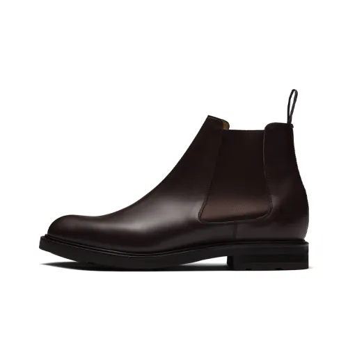 CHURCH'S Ankle Длина Челси Низкий каблук Мужской Темная умбра