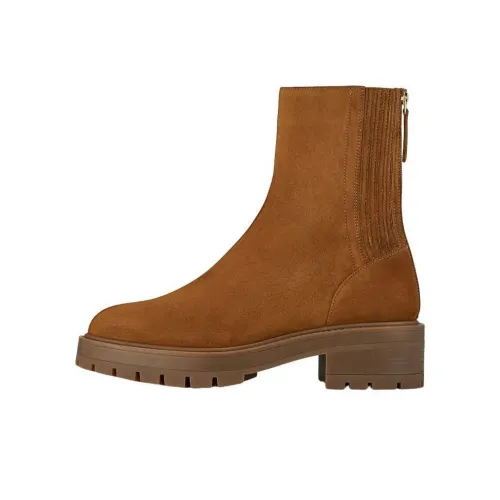 AQUAZZURA Saint Honore Ботильоны 4,5 см Женские Коричневый