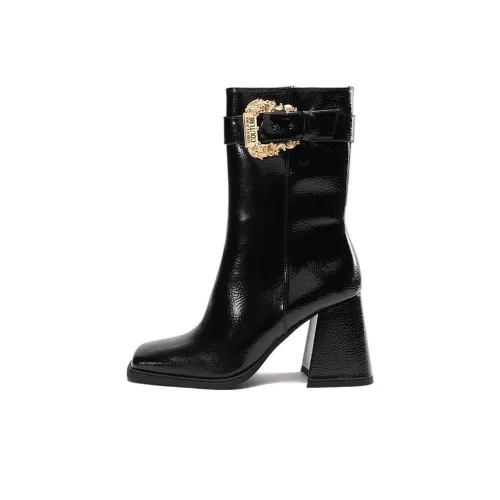 VERSACE JEANS Ботильоны 8,5 см Женские Черные