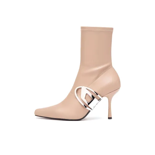 DIESEL Ботильоны 9 см Женские Розовые